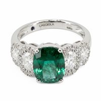 Anello Casciola Gioielli Donna SMERALDO in Oro bianco Smeraldo 2.00 Ct AN.SM10013 - AN.SM10013